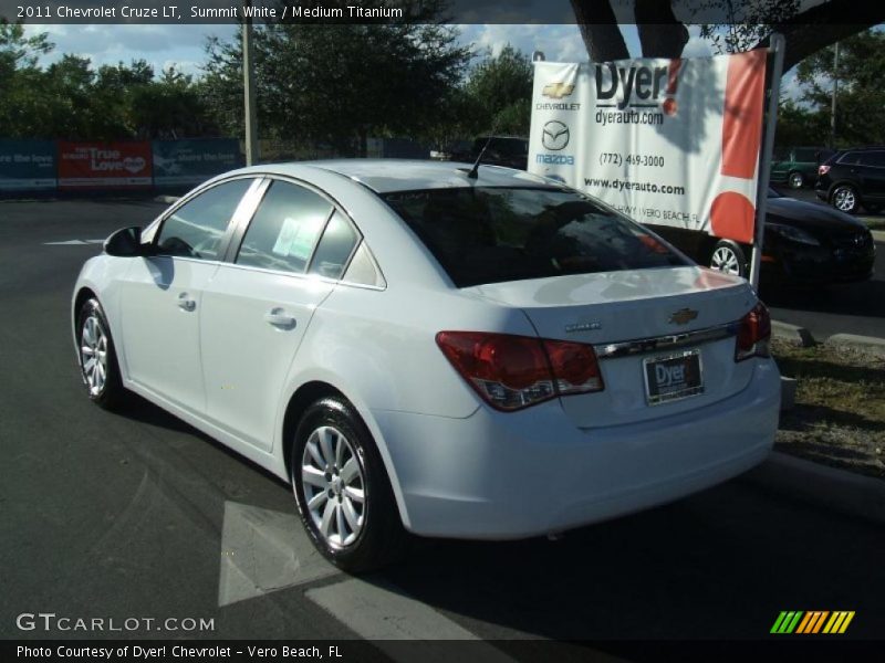 Summit White / Medium Titanium 2011 Chevrolet Cruze LT