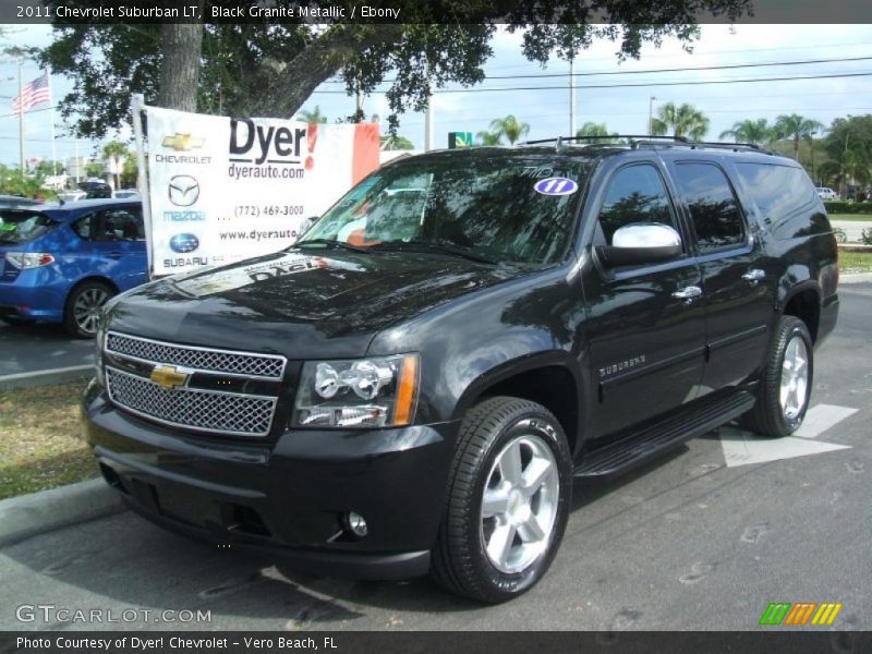 Black Granite Metallic / Ebony 2011 Chevrolet Suburban LT