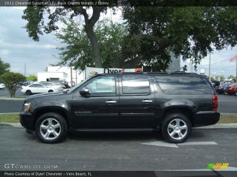 Black Granite Metallic / Ebony 2011 Chevrolet Suburban LT