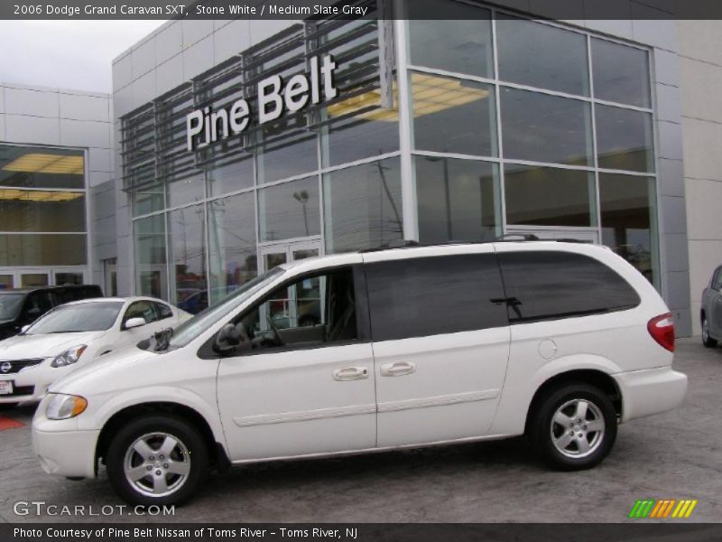 Stone White / Medium Slate Gray 2006 Dodge Grand Caravan SXT
