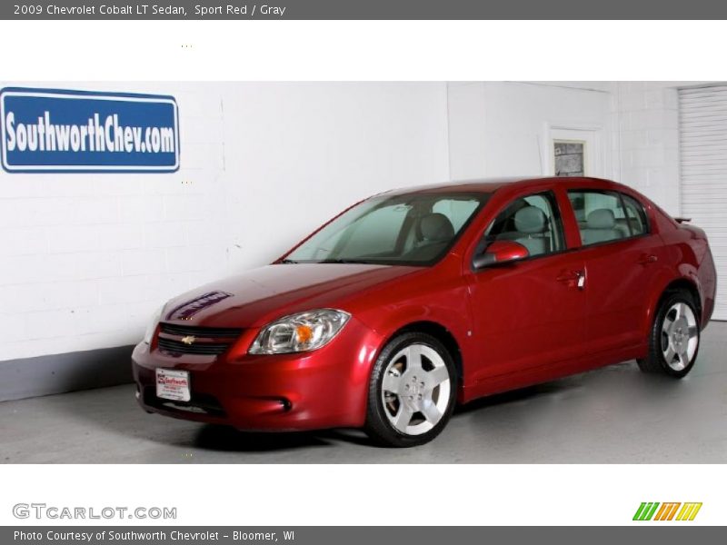 Sport Red / Gray 2009 Chevrolet Cobalt LT Sedan
