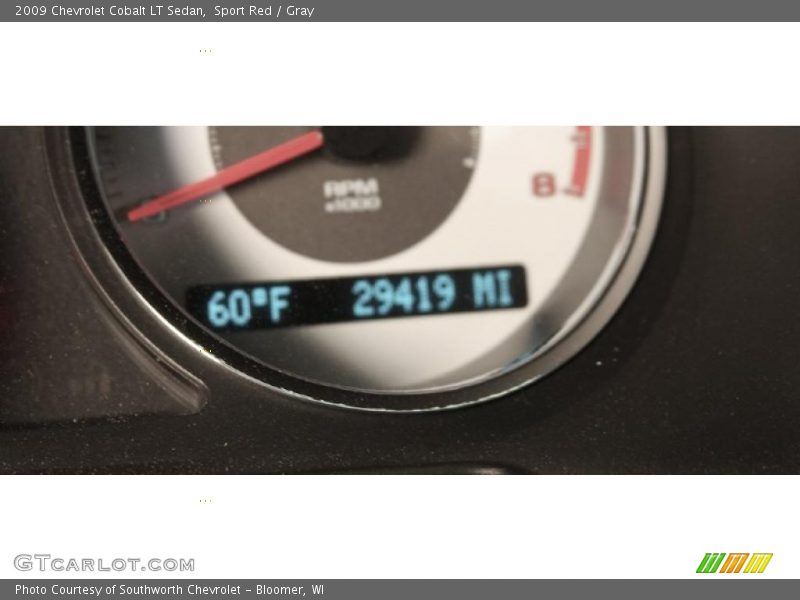 Sport Red / Gray 2009 Chevrolet Cobalt LT Sedan