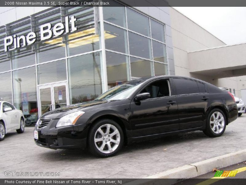 Super Black / Charcoal Black 2008 Nissan Maxima 3.5 SE