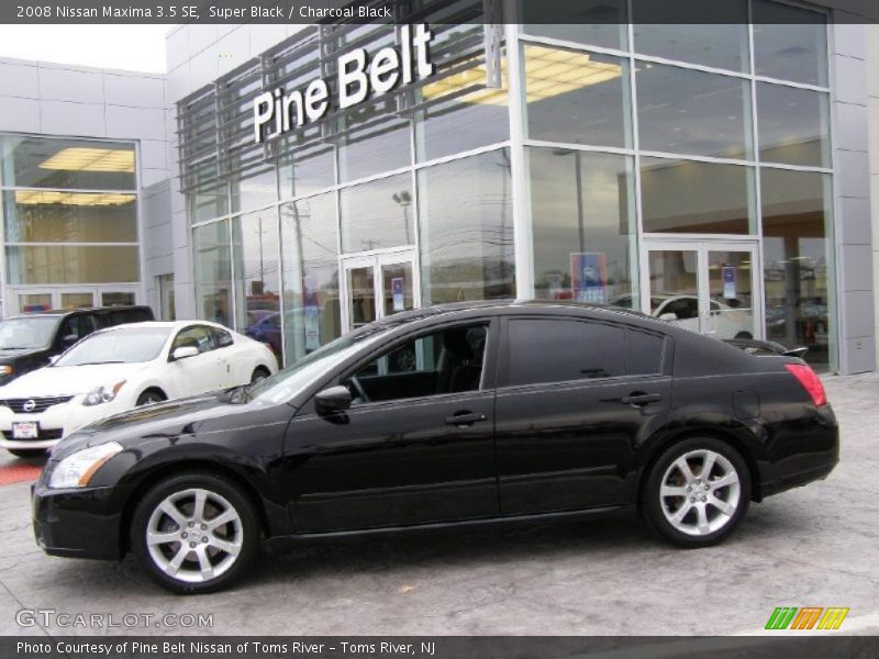 Super Black / Charcoal Black 2008 Nissan Maxima 3.5 SE