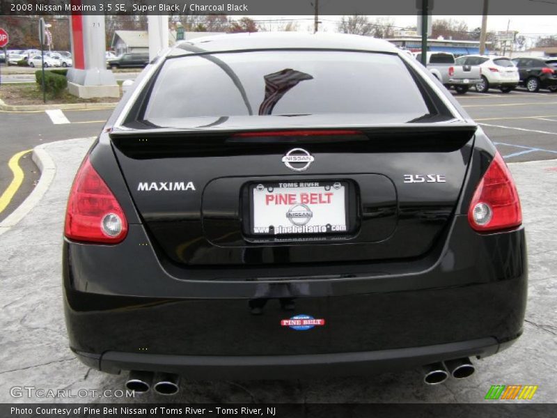 Super Black / Charcoal Black 2008 Nissan Maxima 3.5 SE