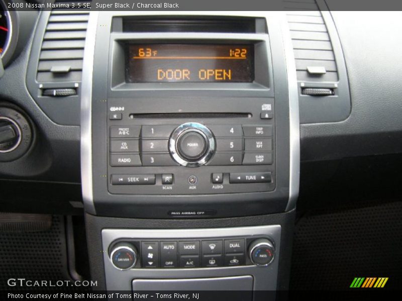 Super Black / Charcoal Black 2008 Nissan Maxima 3.5 SE