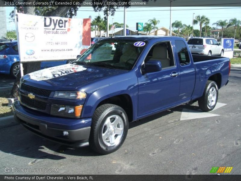 Deep Navy / Ebony/Light Cashmere 2011 Chevrolet Colorado LT Extended Cab