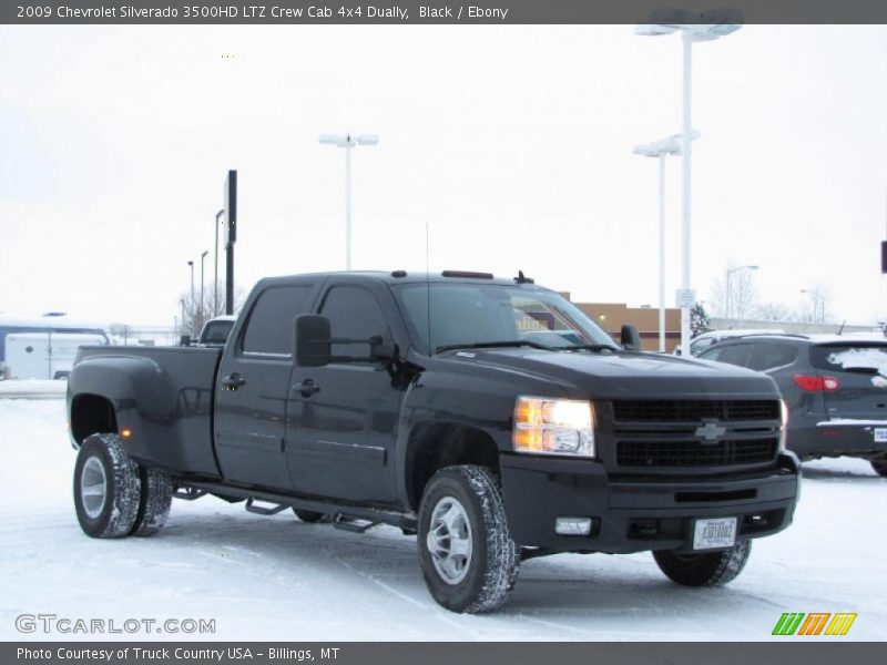 Black / Ebony 2009 Chevrolet Silverado 3500HD LTZ Crew Cab 4x4 Dually