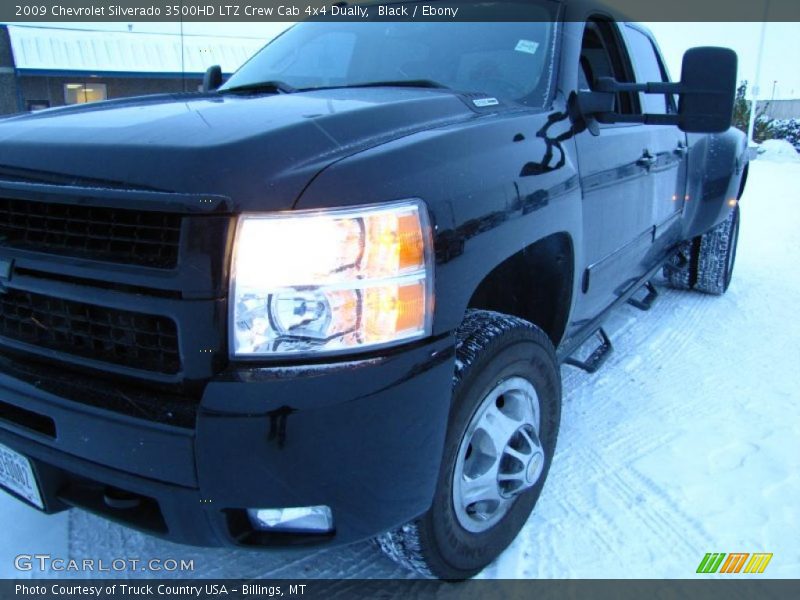 Black / Ebony 2009 Chevrolet Silverado 3500HD LTZ Crew Cab 4x4 Dually