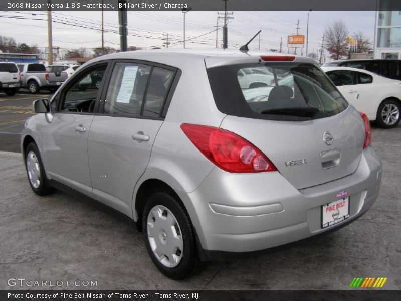 Brilliant Silver / Charcoal 2008 Nissan Versa 1.8 S Hatchback