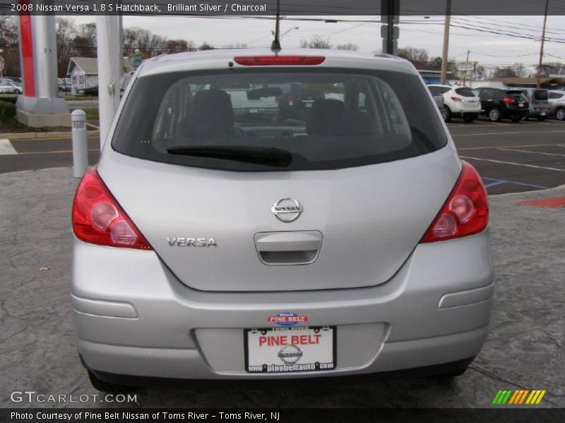 Brilliant Silver / Charcoal 2008 Nissan Versa 1.8 S Hatchback
