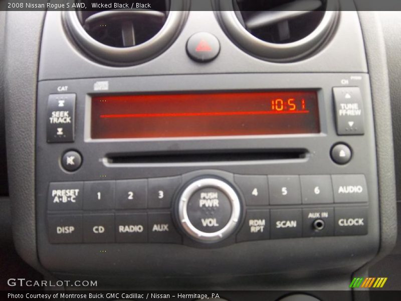 Wicked Black / Black 2008 Nissan Rogue S AWD