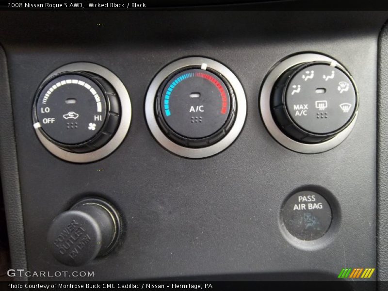 Wicked Black / Black 2008 Nissan Rogue S AWD