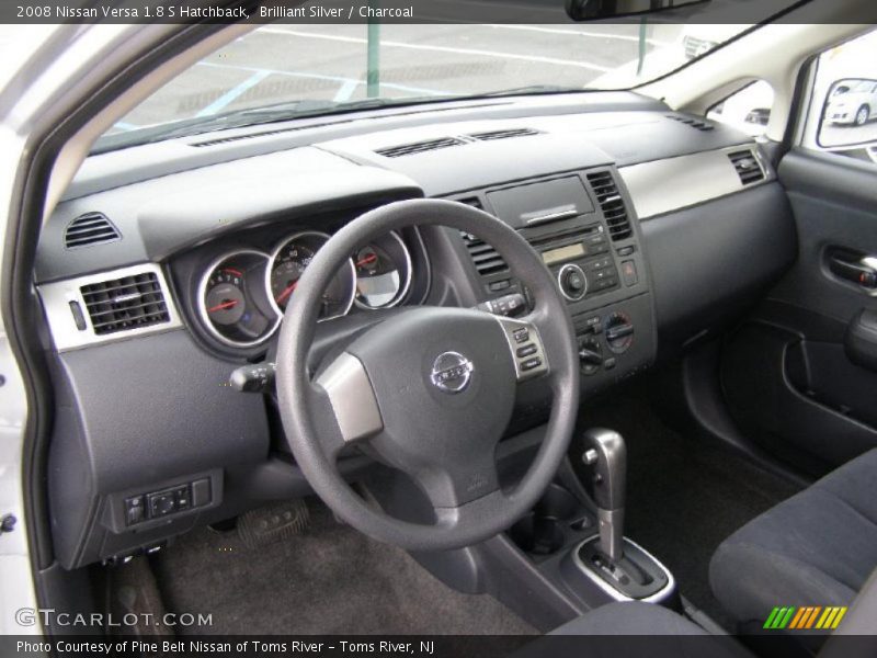 Brilliant Silver / Charcoal 2008 Nissan Versa 1.8 S Hatchback