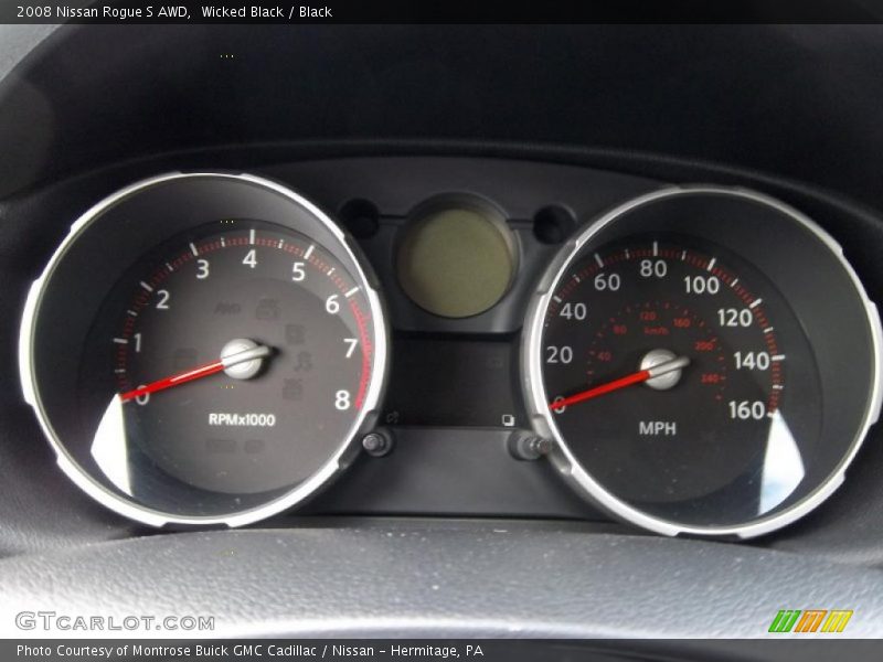 Wicked Black / Black 2008 Nissan Rogue S AWD