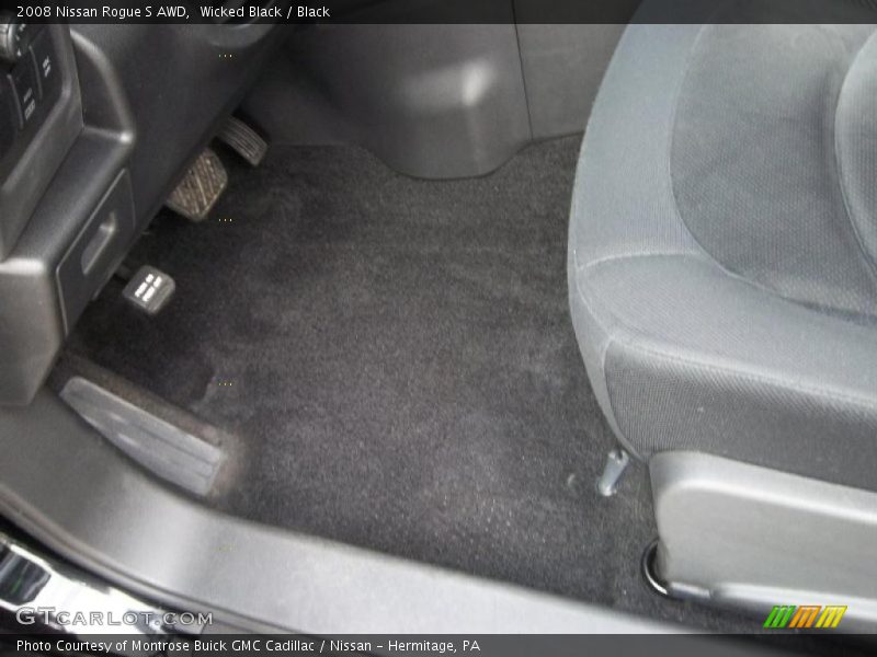 Wicked Black / Black 2008 Nissan Rogue S AWD