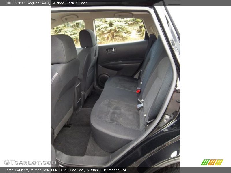 Wicked Black / Black 2008 Nissan Rogue S AWD
