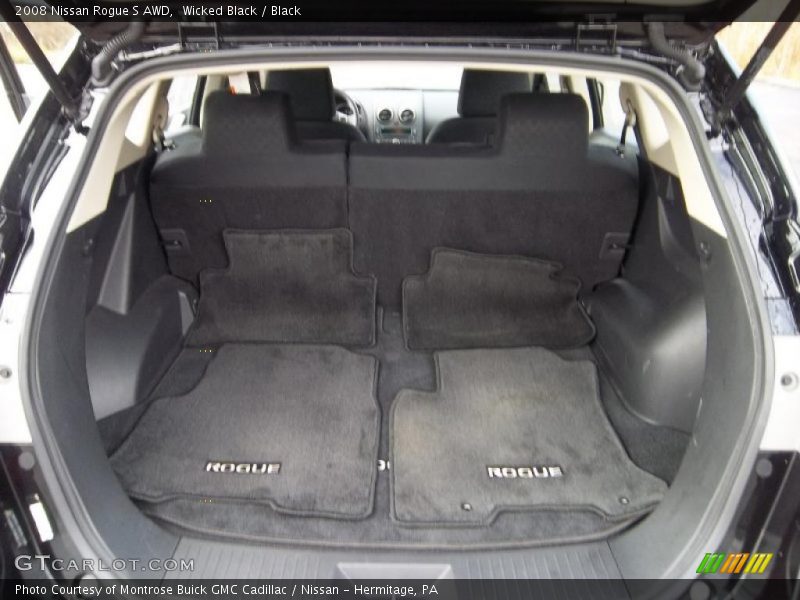 Wicked Black / Black 2008 Nissan Rogue S AWD
