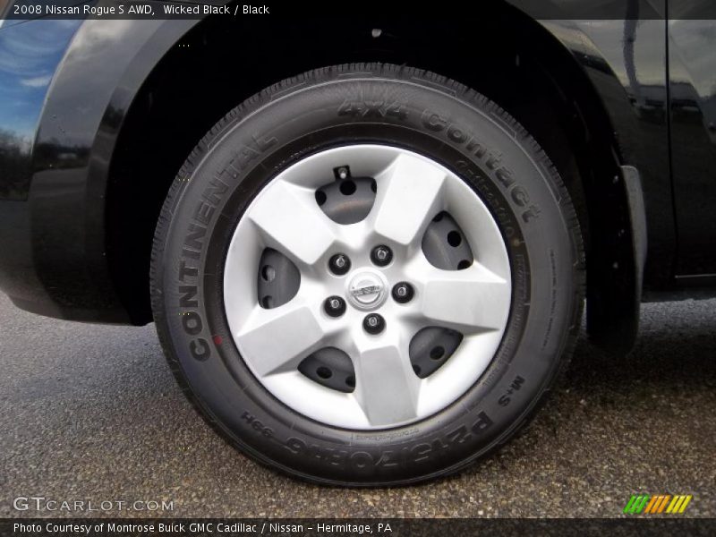 Wicked Black / Black 2008 Nissan Rogue S AWD