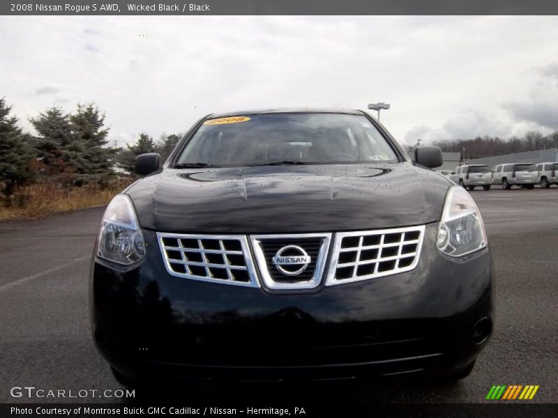 Wicked Black / Black 2008 Nissan Rogue S AWD