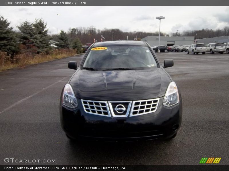 Wicked Black / Black 2008 Nissan Rogue S AWD