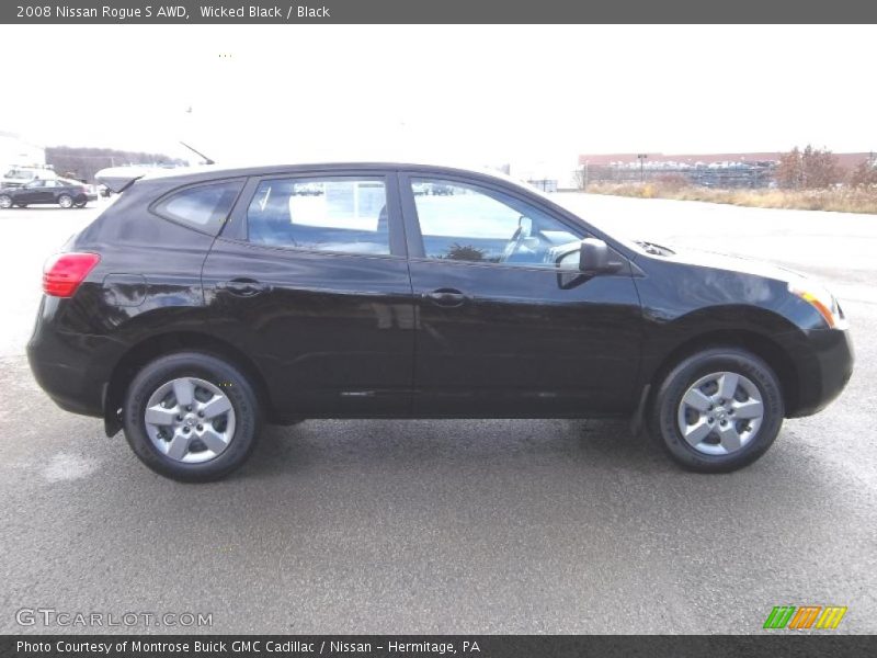 Wicked Black / Black 2008 Nissan Rogue S AWD