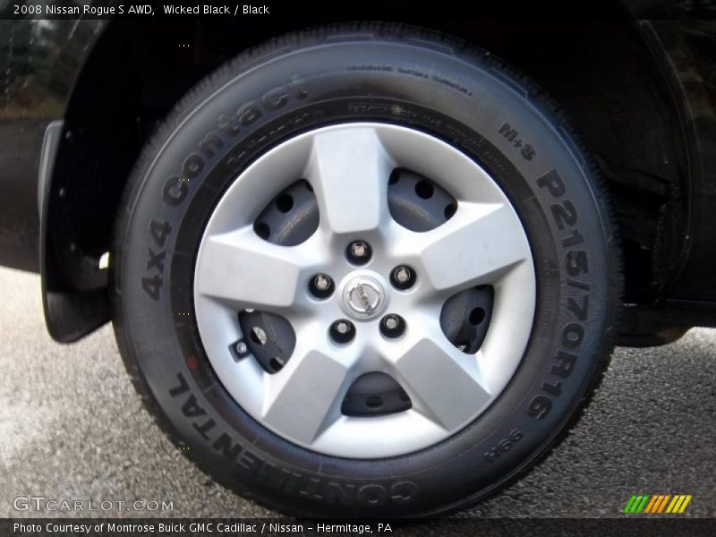 Wicked Black / Black 2008 Nissan Rogue S AWD