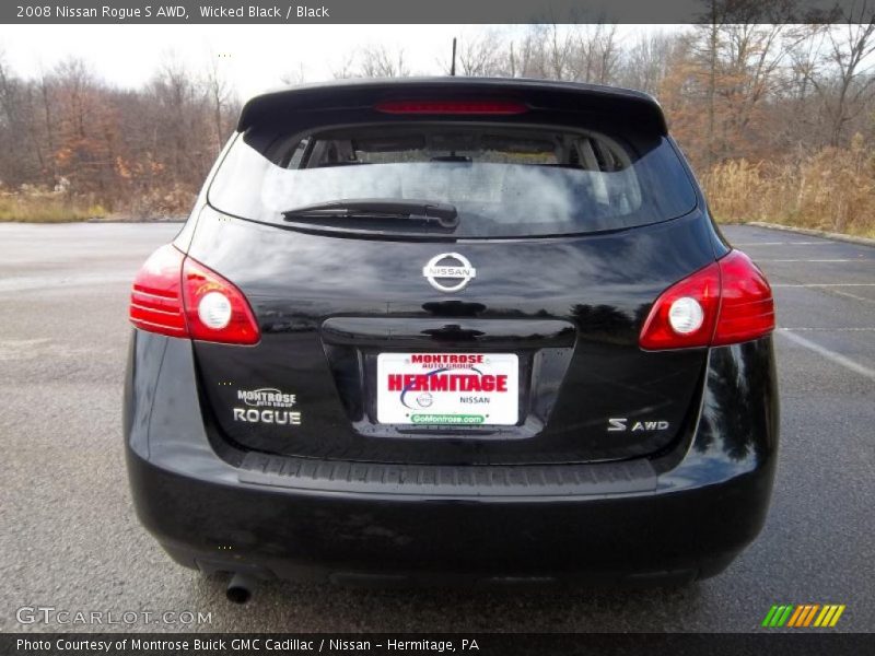 Wicked Black / Black 2008 Nissan Rogue S AWD