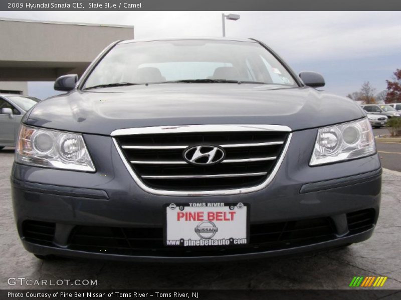 Slate Blue / Camel 2009 Hyundai Sonata GLS
