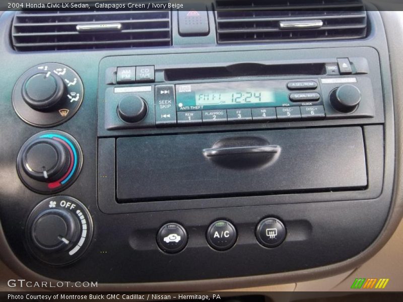 Galapagos Green / Ivory Beige 2004 Honda Civic LX Sedan