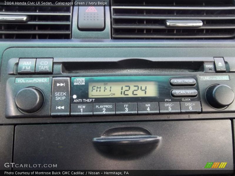 Galapagos Green / Ivory Beige 2004 Honda Civic LX Sedan