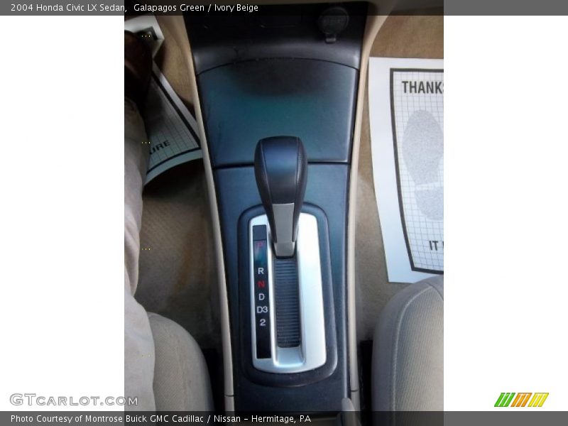 Galapagos Green / Ivory Beige 2004 Honda Civic LX Sedan