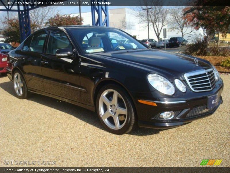 Front 3/4 View of 2009 E 350 Sedan
