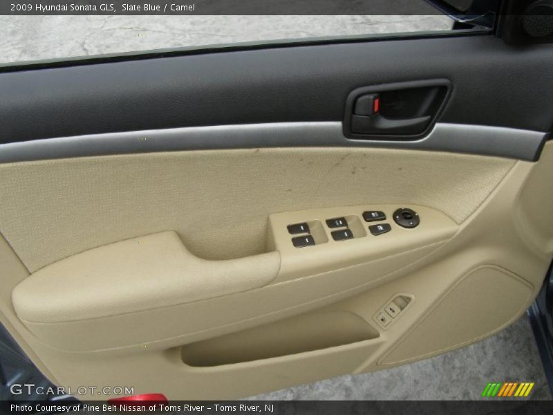 Slate Blue / Camel 2009 Hyundai Sonata GLS