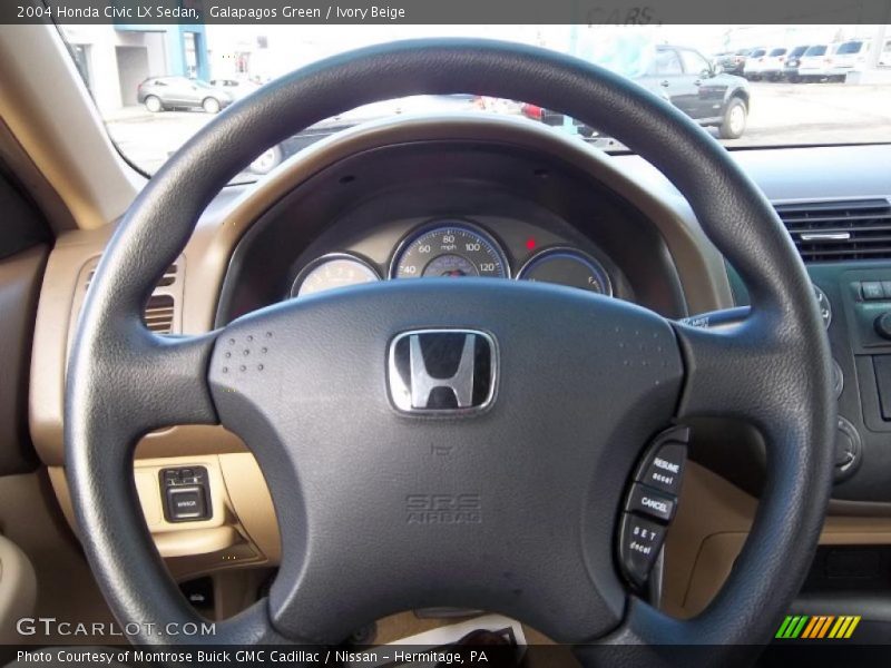 Galapagos Green / Ivory Beige 2004 Honda Civic LX Sedan