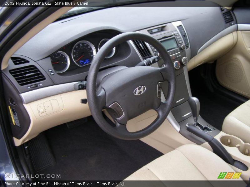 Slate Blue / Camel 2009 Hyundai Sonata GLS