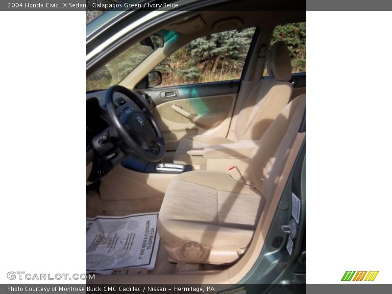 Galapagos Green / Ivory Beige 2004 Honda Civic LX Sedan