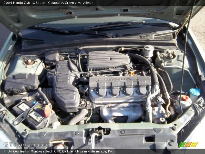 Galapagos Green / Ivory Beige 2004 Honda Civic LX Sedan