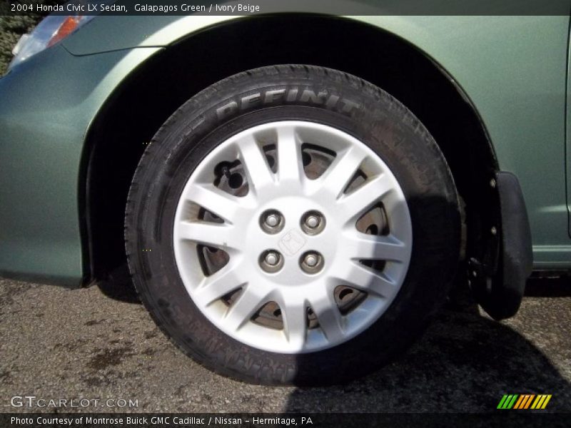 Galapagos Green / Ivory Beige 2004 Honda Civic LX Sedan