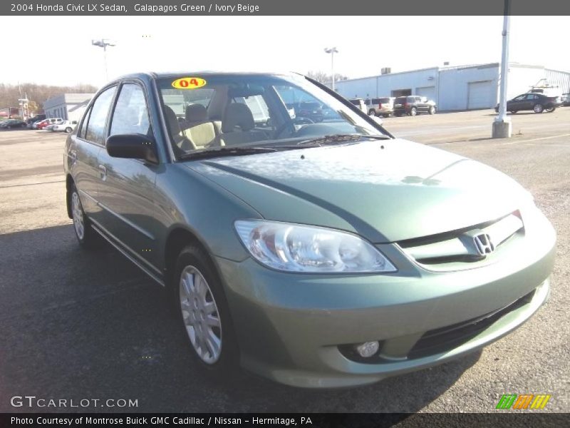 Galapagos Green / Ivory Beige 2004 Honda Civic LX Sedan