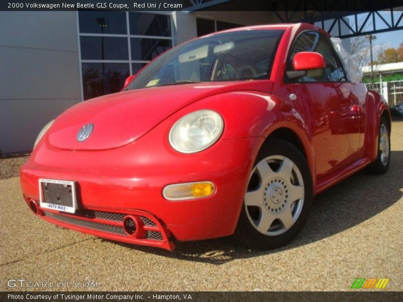 Red Uni / Cream 2000 Volkswagen New Beetle GLS Coupe