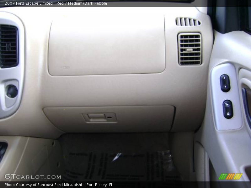 Red / Medium/Dark Pebble 2007 Ford Escape Limited