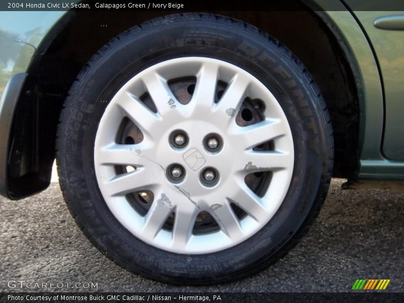 Galapagos Green / Ivory Beige 2004 Honda Civic LX Sedan