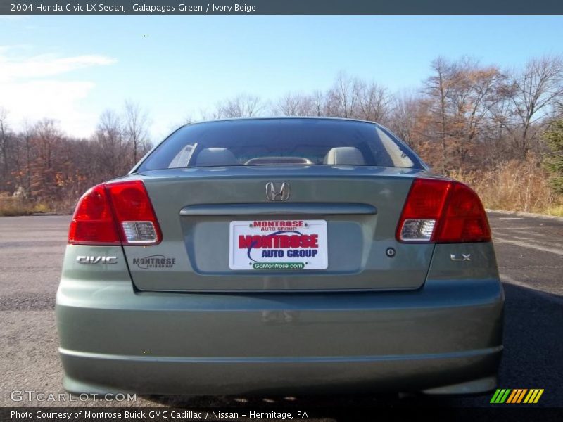 Galapagos Green / Ivory Beige 2004 Honda Civic LX Sedan