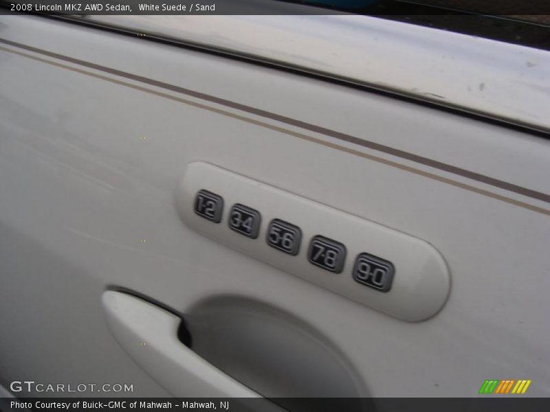 White Suede / Sand 2008 Lincoln MKZ AWD Sedan