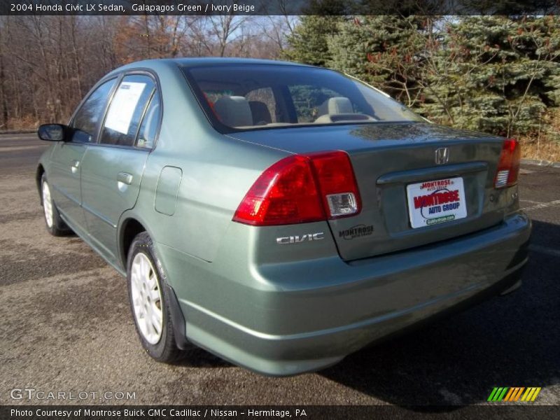 Galapagos Green / Ivory Beige 2004 Honda Civic LX Sedan