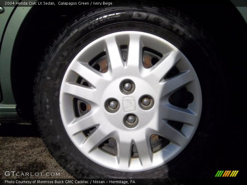 Galapagos Green / Ivory Beige 2004 Honda Civic LX Sedan