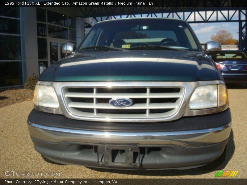 Amazon Green Metallic / Medium Prairie Tan 1999 Ford F150 XLT Extended Cab