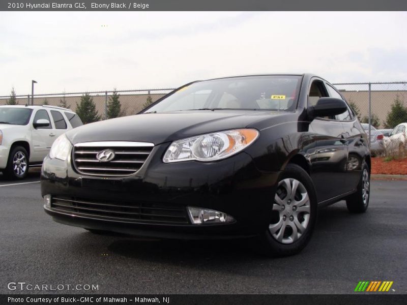 Ebony Black / Beige 2010 Hyundai Elantra GLS