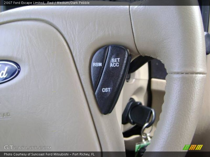 Red / Medium/Dark Pebble 2007 Ford Escape Limited
